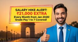 Grade Pay 1 से 7 तक बढ़ेगी सैलरी, जनवरी 2026 से हर महीने ₹21,000 तक का फायदा पक्का!